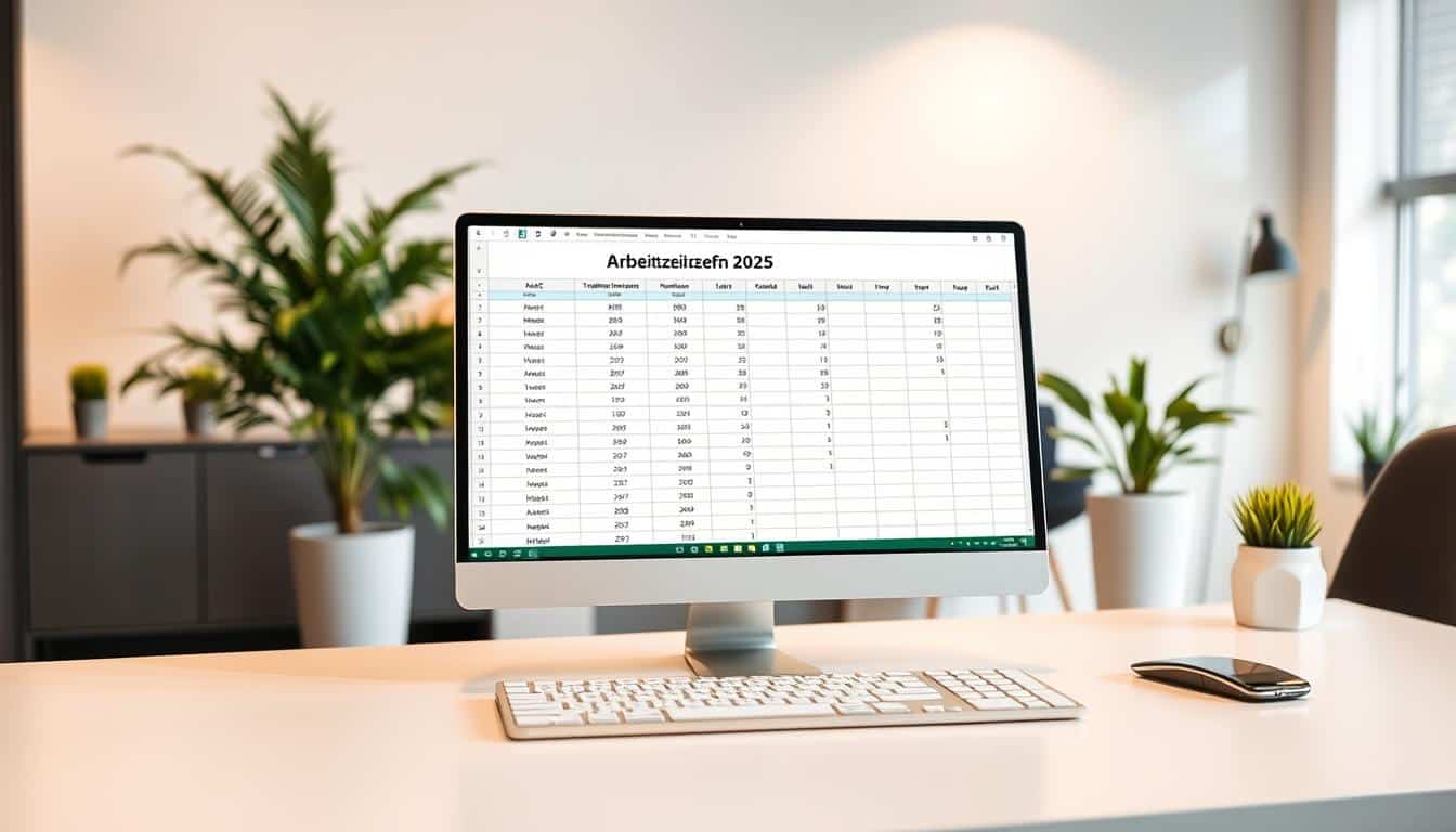Arbeitszeiterfassung 2025 Vorlage für Excel hier kostenlos downloaden