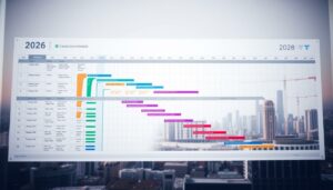 Bauzeitenplan 2026 Vorlage für Excel hier kostenlos downloaden