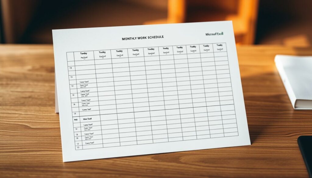 Dienstplan Monatsplanung Vorlage für Excel hier kostenlos downloaden