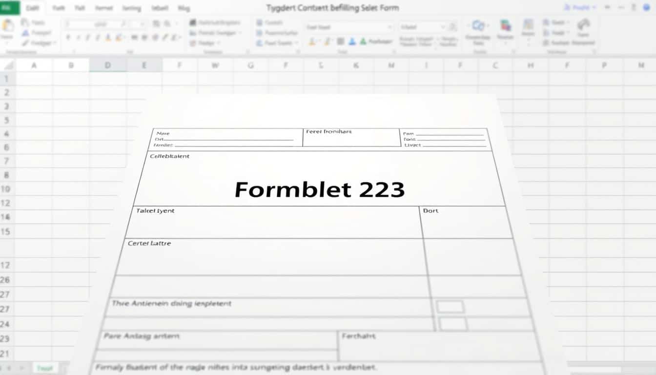 Formblatt 223 Vorlage für Excel hier kostenlos downloaden