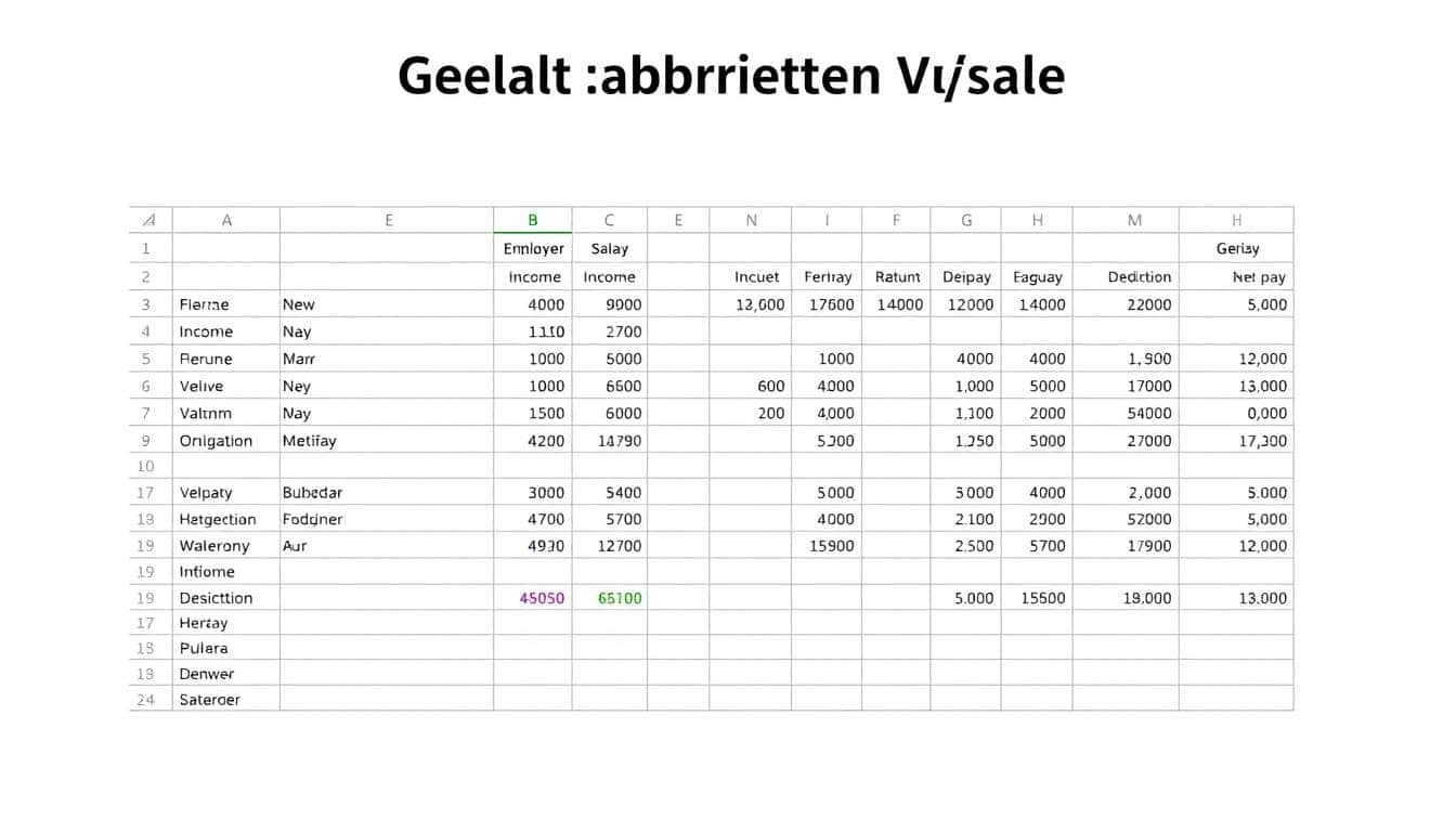 Gehaltsabrechnung Vorlage für Excel hier kostenlos downloaden