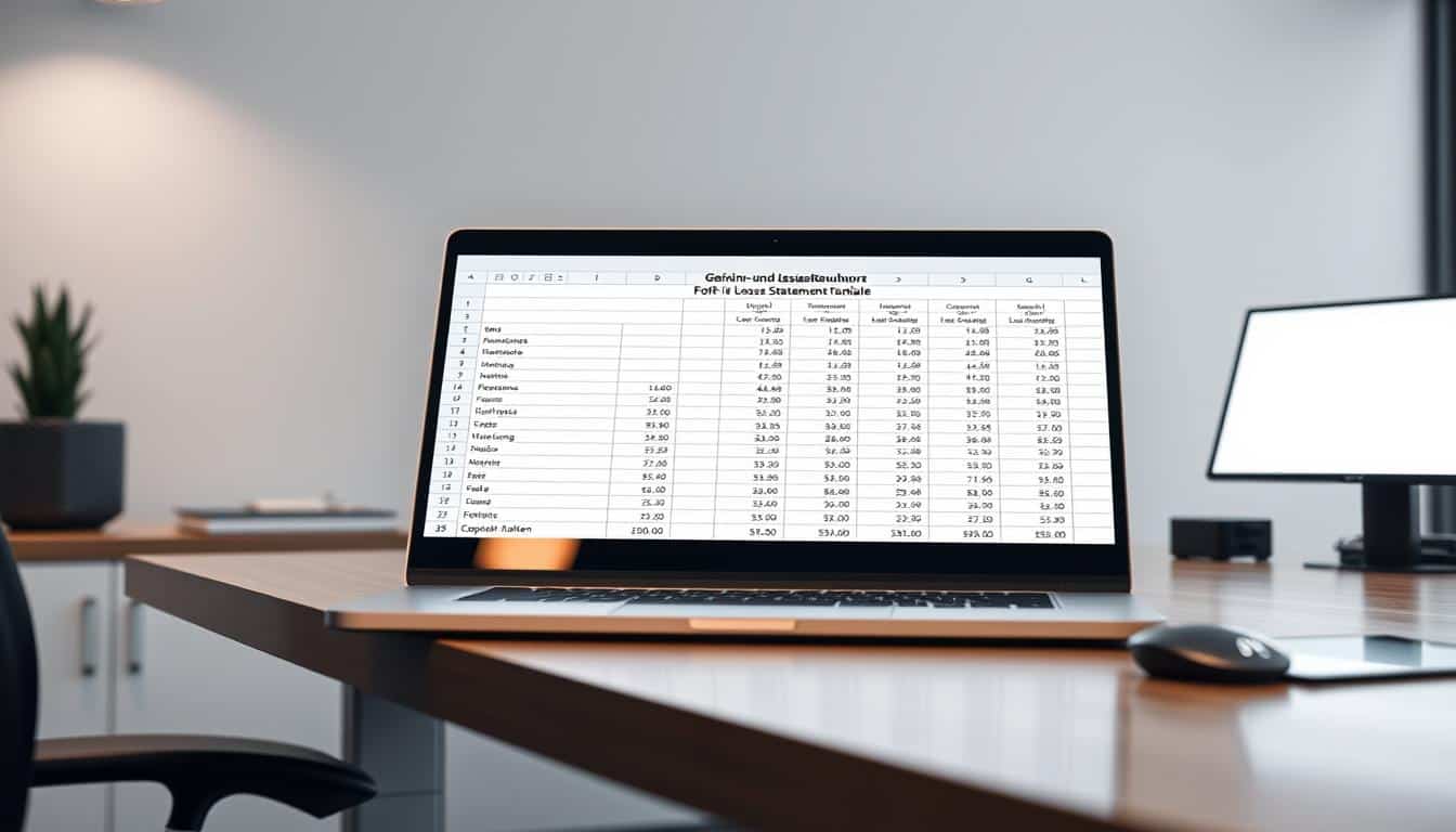 Gewinn Verlustrechnung Vorlage für Excel hier kostenlos downloaden