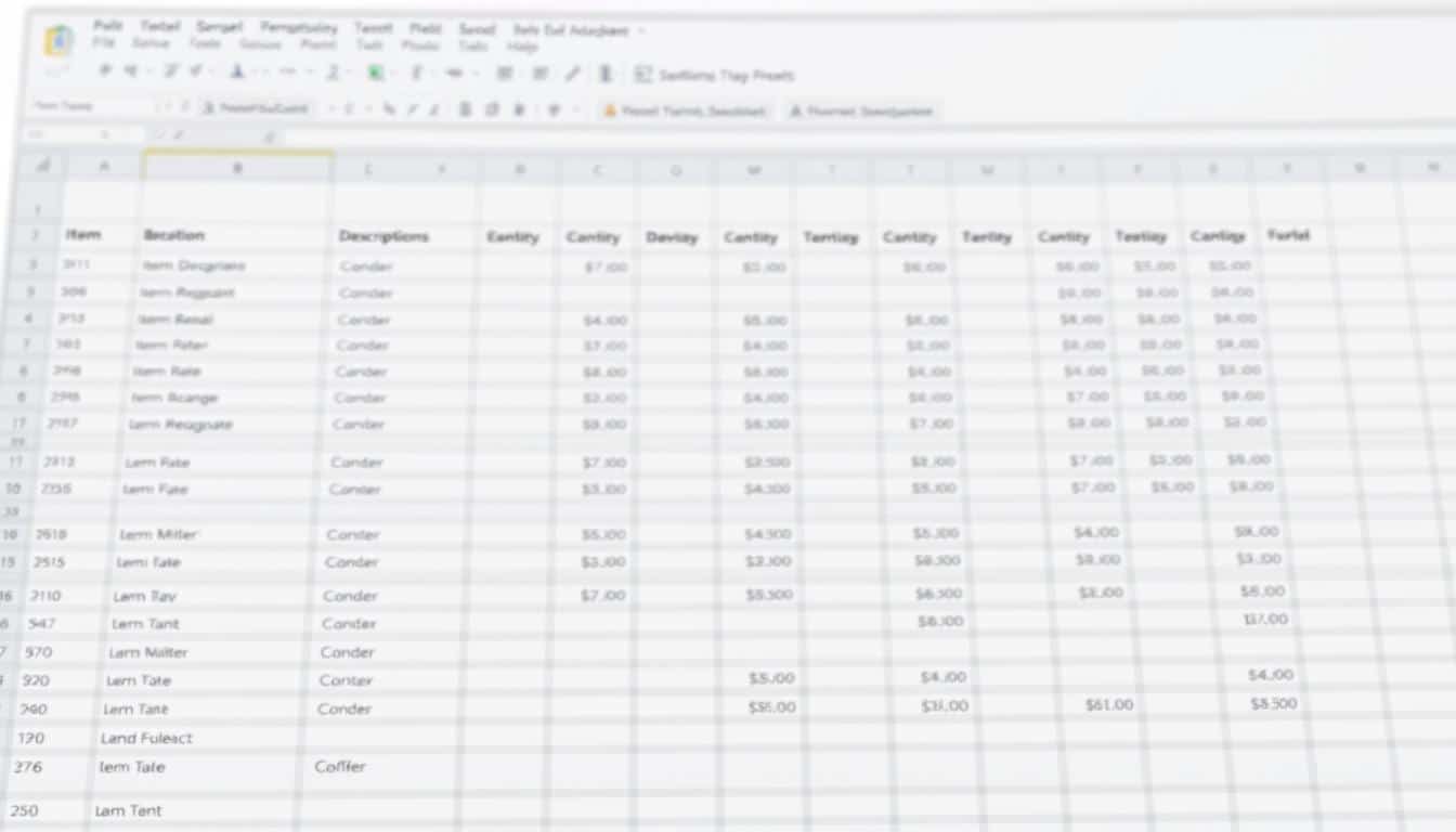 Inventurliste Vorlage für Excel hier kostenlos downloaden