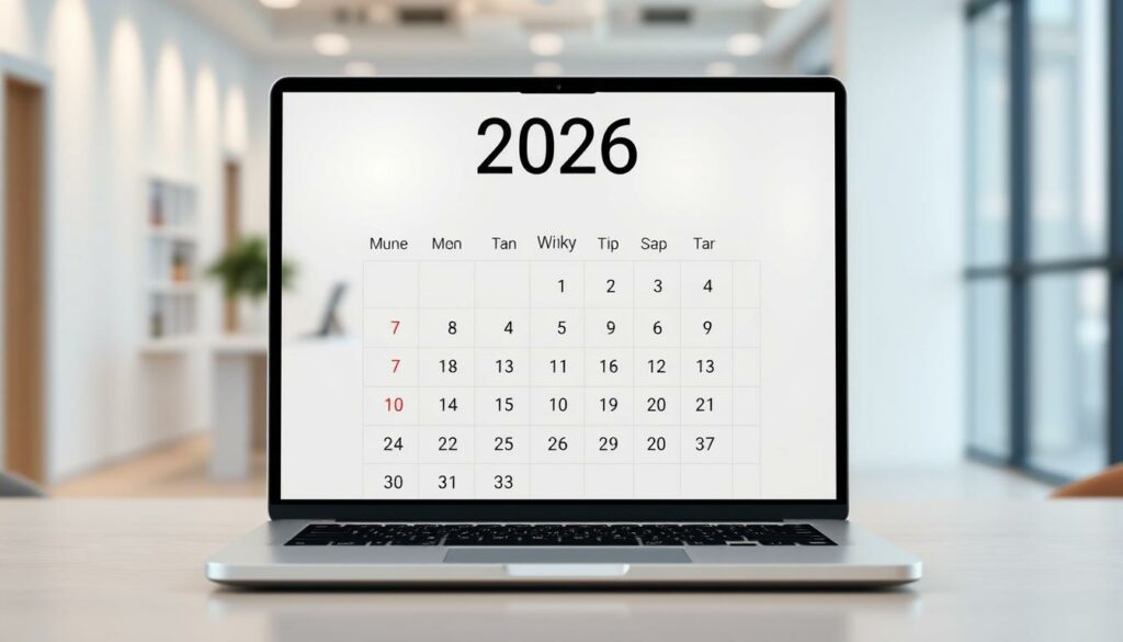 Kalender 2026 Vorlage für Excel hier kostenlos downloaden