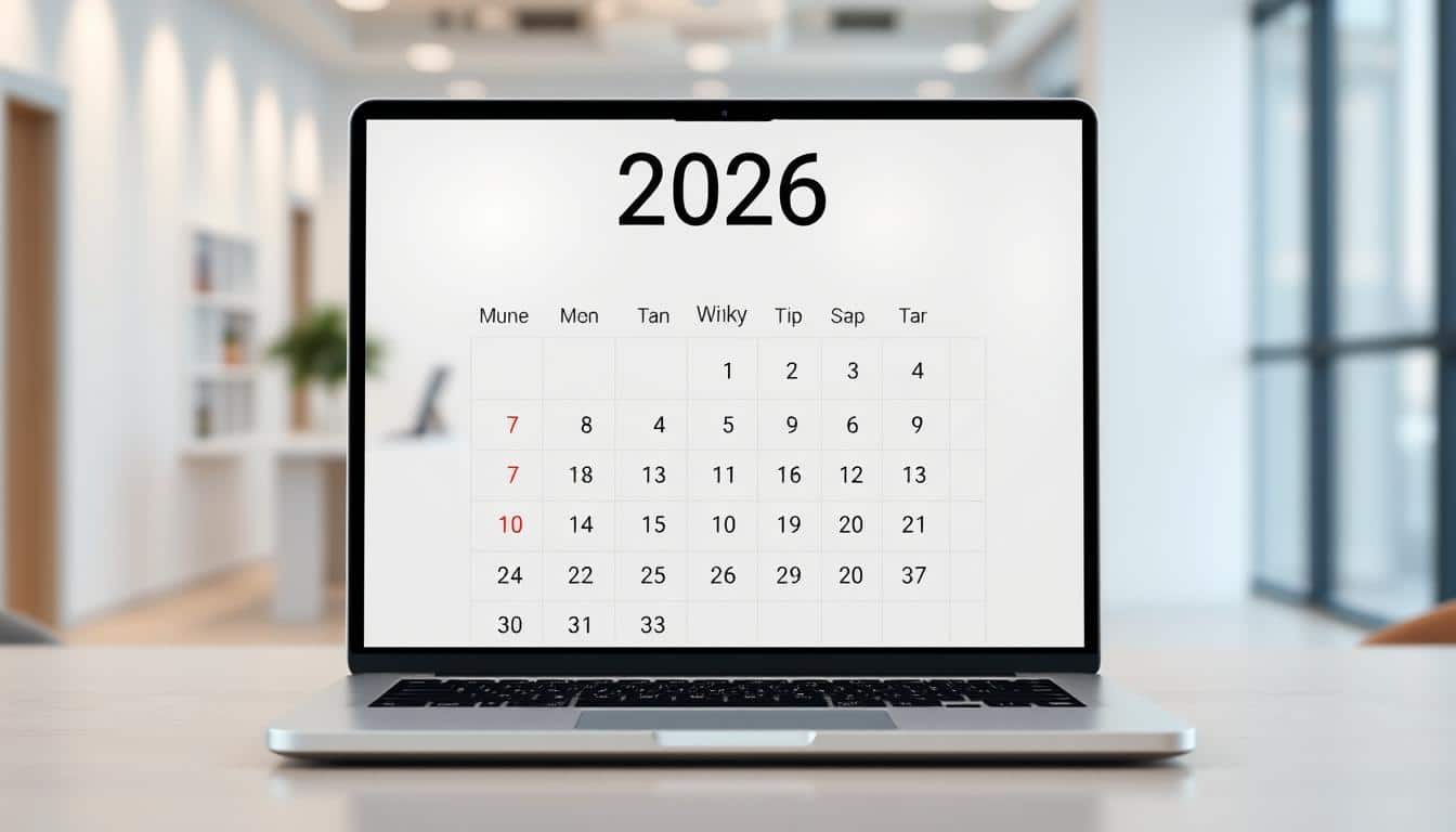 Kalender 2026 Vorlage für Excel hier kostenlos downloaden