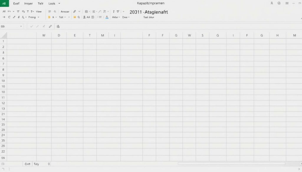 Kapazitätsplanung Vorlage für Excel hier kostenlos downloaden