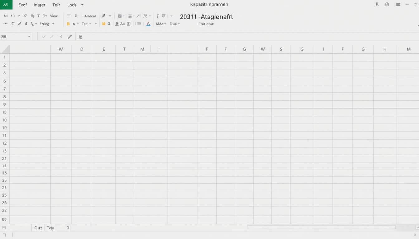 Kapazitätsplanung Vorlage für Excel hier kostenlos downloaden