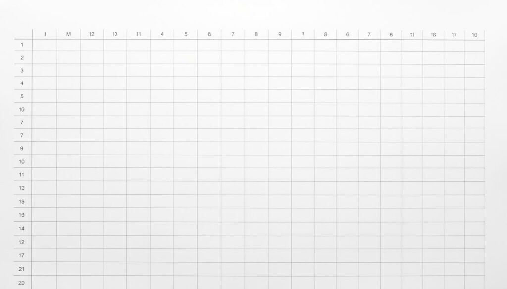 Leere Tabelle zum Ausfüllen Vorlage für Excel hier kostenlos downloaden