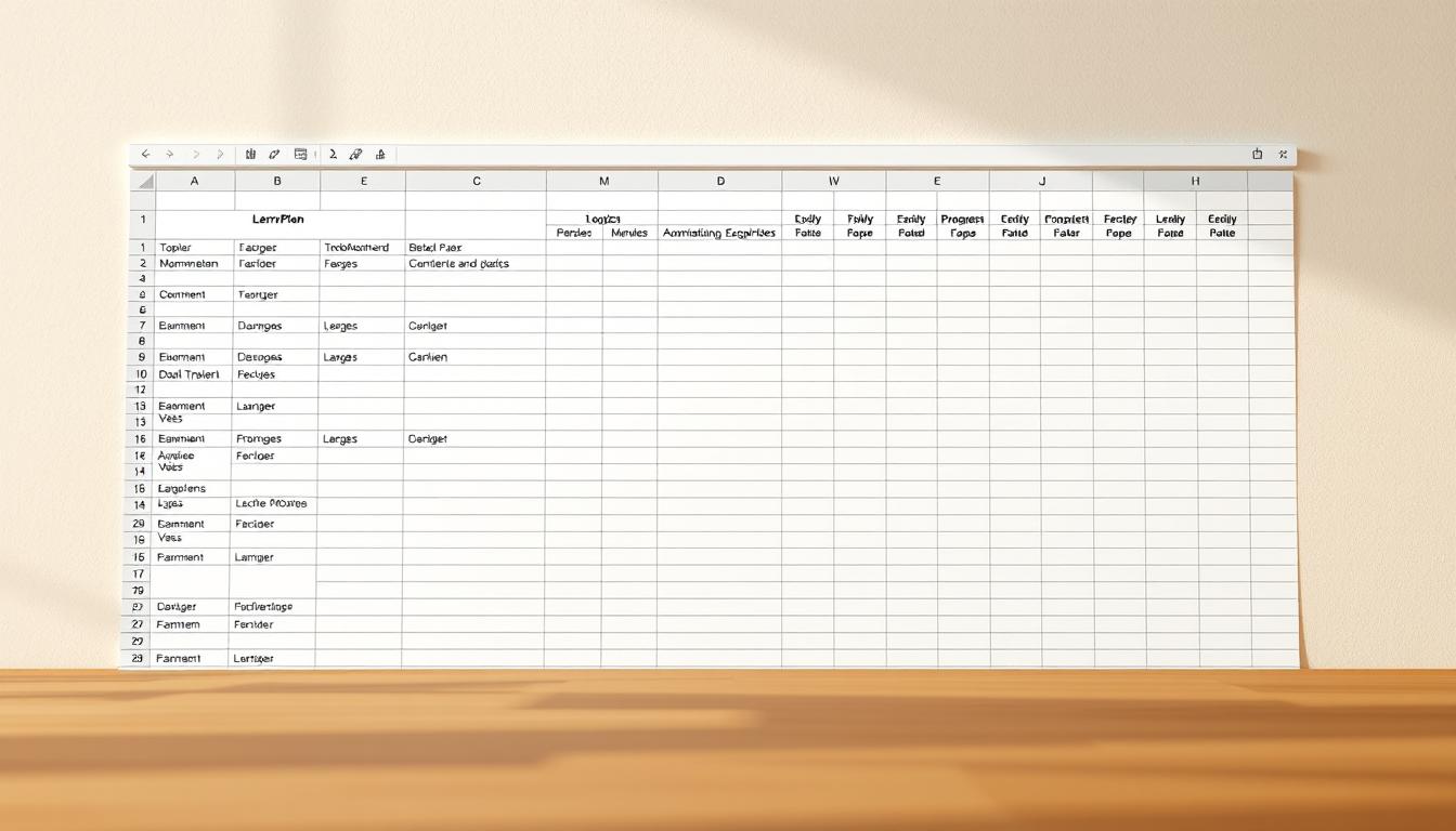 Lernplan Vorlage für Excel hier kostenlos downloaden