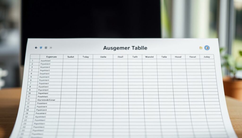Monatliche Ausgaben Tabelle Vorlage für Excel hier kostenlos downloaden