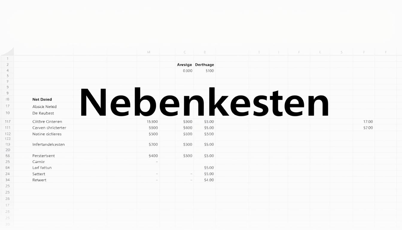 Nebenkostenabrechnung 2025 Vorlage für Excel hier kostenlos downloaden