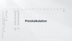 Preiskalkulation Vorlage für Excel hier kostenlos downloaden