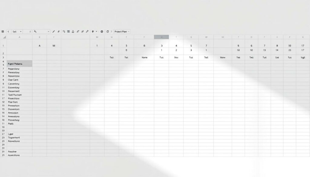 Projektplan Vorlage für Excel hier kostenlos downloaden