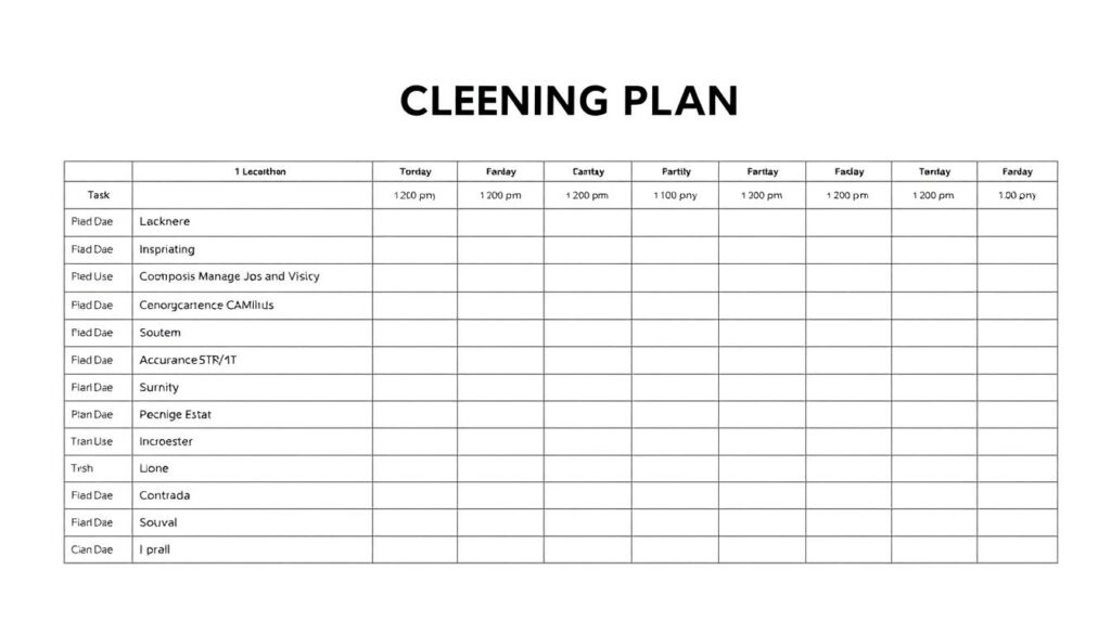 Putzplan Vorlage für Excel hier kostenlos downloaden
