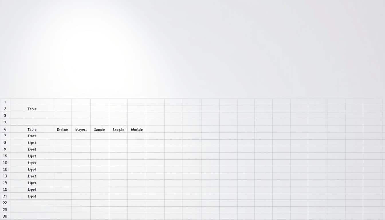 Tabelle Vorlage für Excel hier kostenlos downloaden