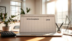 Urlaubsplan 2026 Vorlage für Excel hier kostenlos downloaden