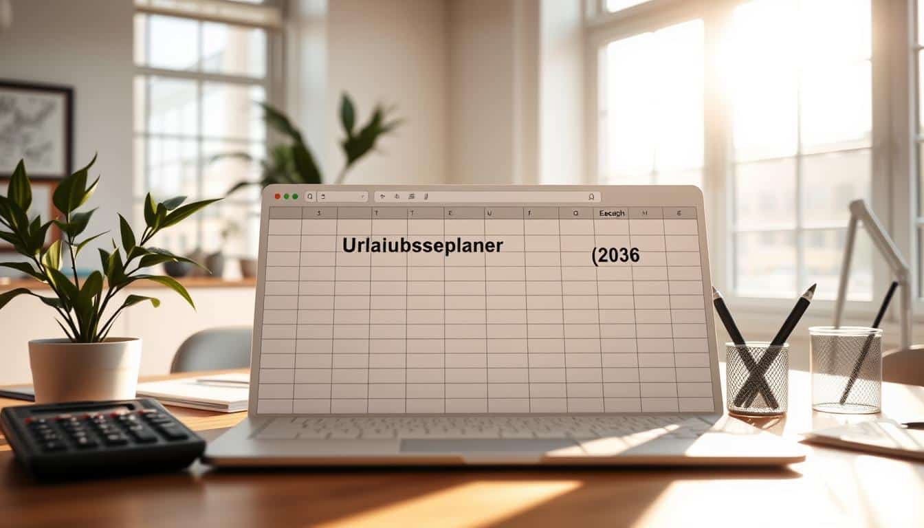 Urlaubsplan 2026 Vorlage für Excel hier kostenlos downloaden