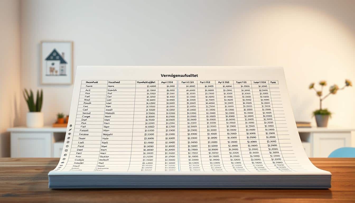 Vermögensaufstellung Vorlage für Excel hier kostenlos downloaden