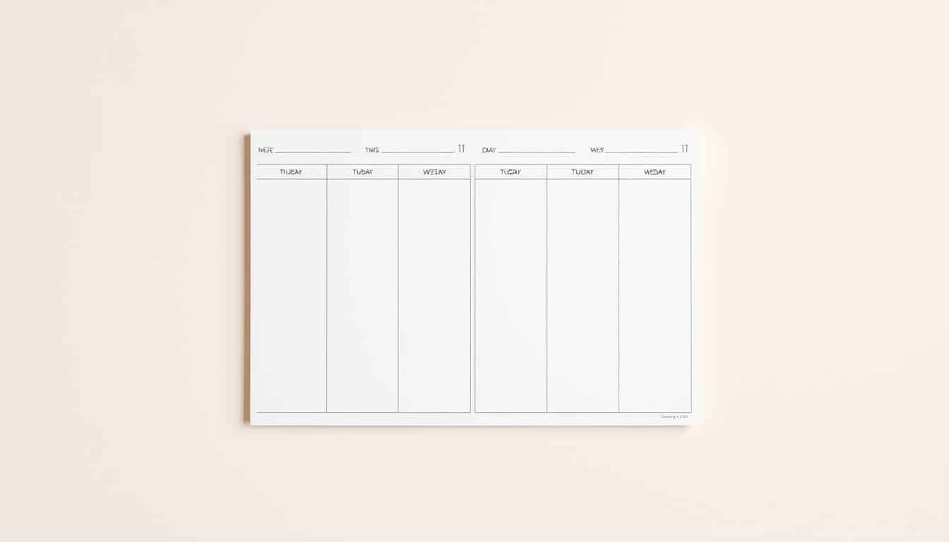 Wochenplan Vorlage für Excel hier kostenlos downloaden
