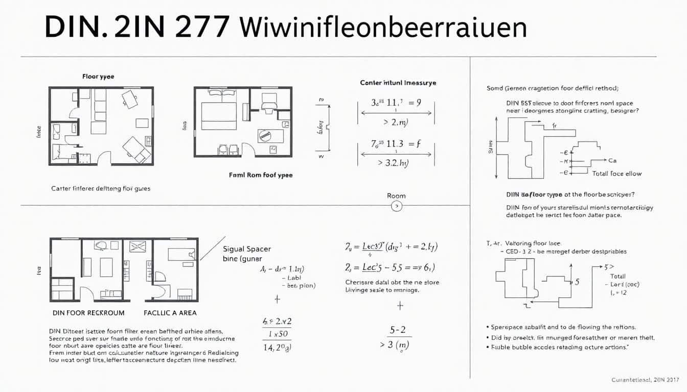 Wohnflächenberechnung nach DIN 277 Vorlage für Excel hier kostenlos downloaden