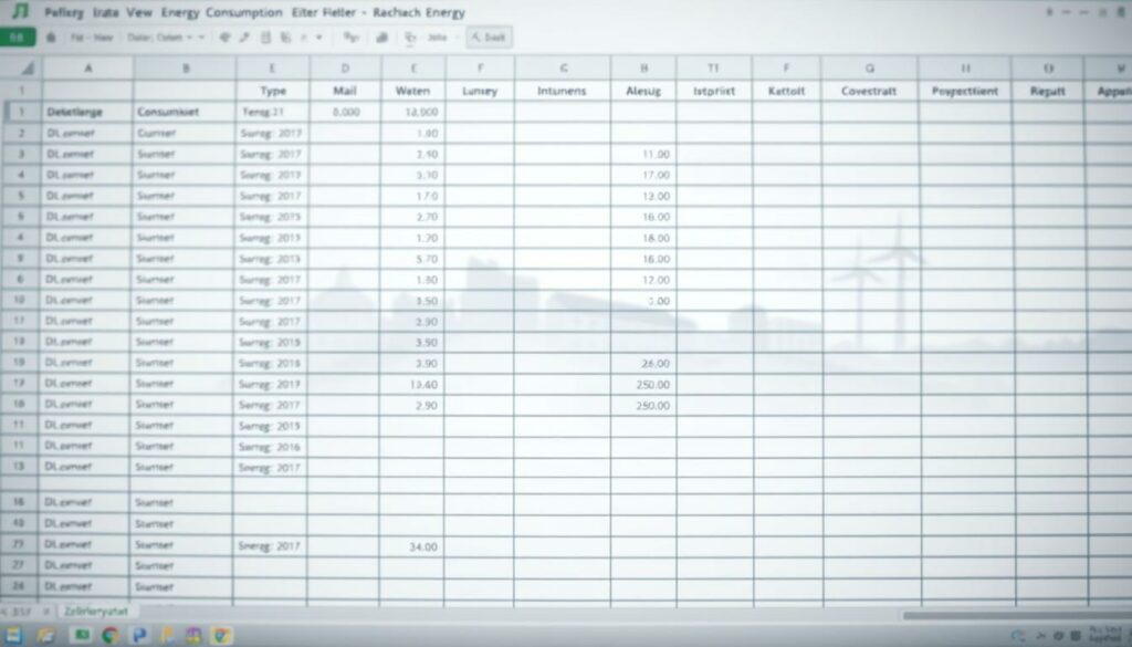 Zählerstände Vorlage für Excel hier kostenlos downloaden