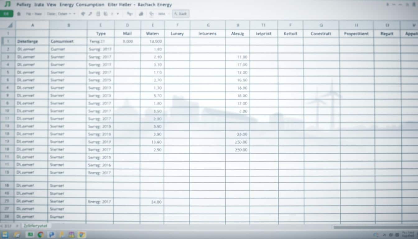 Zählerstände Vorlage für Excel hier kostenlos downloaden
