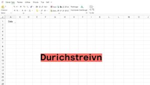 Excel durchstreichen