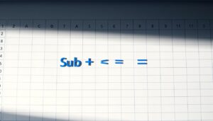 Excel minus formel