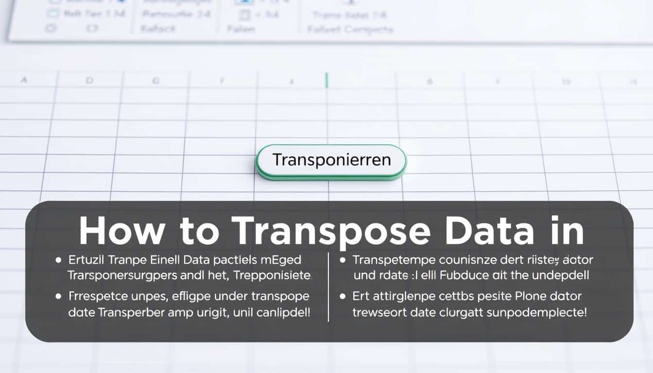 Excel transponieren