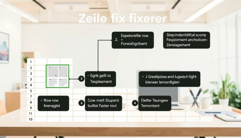 Excel Zeile fixieren – einfache Schritt-für-Schritt-Anleitung