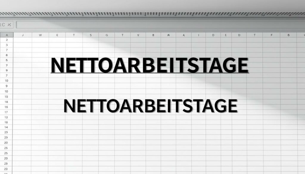 NETTOARBEITSTAGE Excel