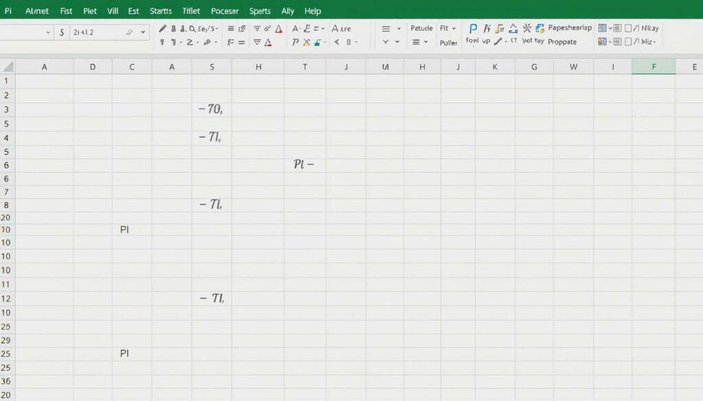 pi in Excel